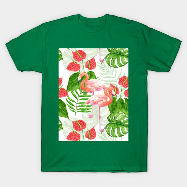 Flamingo garden T-Shirt by katerinamk